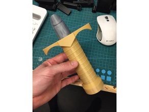 adult collapsing sword 3d print model - Mito3D