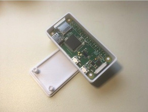 raspberry pi zero caso invertida cabeçalho eletrônica gabinete 3d print model - Mito3D