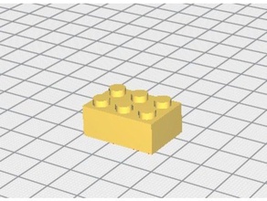 brique de lego 2x3 Impressora 3d acessórios 3d print model - Mito3D