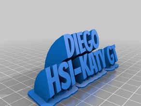 diego santana de la oficina personalizado 3d print model - Mito3D