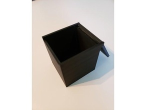3x3 rubik's cube box hinged lid puzzles 3d print model - Mito3D