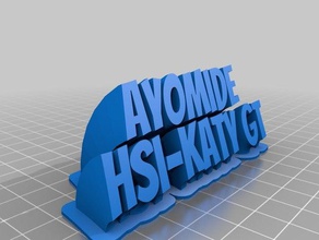 ayomide office customized 3d print model - Mito3D