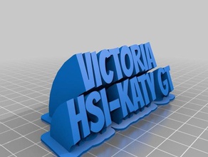 victoria bureau de personnalisé 3d print model - Mito3D