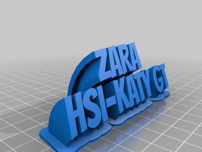 zara office customized 3d print model - Mito3D