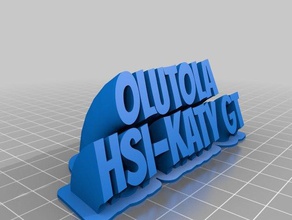 olutola office customized 3d print model - Mito3D