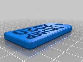 2020 Schlüsselbund Schlüsselanhänger keychain trump 3d print model - Mito3D