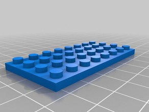 4x8 plak lego 3d baskı 3d print model - Mito3D