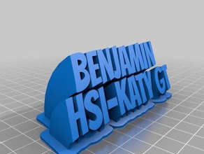 benjamin office customized 3d print model - Mito3D