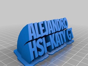 alejandro office customized 3d print model - Mito3D