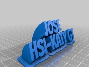 jose office personalizado 3d print model - Mito3D