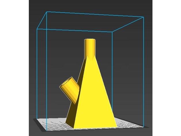 8 Pyramide bong 3d-drucken pot vase 3D print model - Mito3D