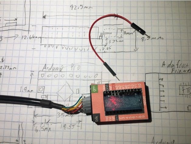 arduino pro-Kopf-Abdeckung Werkzeug-Halterungen & - Boxen Fall pro mini 3D print model - Mito3D