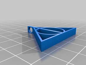 deathly hallows pendant accessories 3d print model - Mito3D