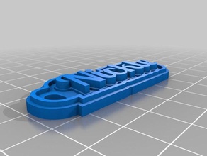 nickle keychains customized 3d print model - Mito3D