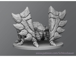 escudo de aranha brinquedos & games dnd masmorras e dragões inimigo monstro tampo mesa 3d print model - Mito3D
