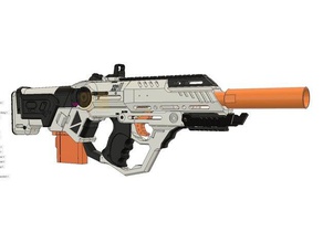 mhr-b2 ---xr2 nerf replica hobby blackops3 blaster gun mod toy xr2 3d print model - Mito3D