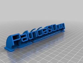 patricia&doug sweeping name plate office customized 3d print model - Mito3D