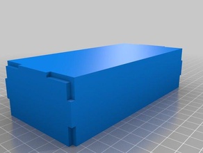 caja 40x10x20 dxf containers customized 3d print model - Mito3D