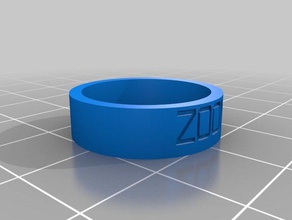 meine angepasste ring Ringe kundengebundene 3d print model - Mito3D