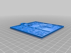 meine angepasste lithopane 2d-Kunst kundengebundene 3d print model - Mito3D