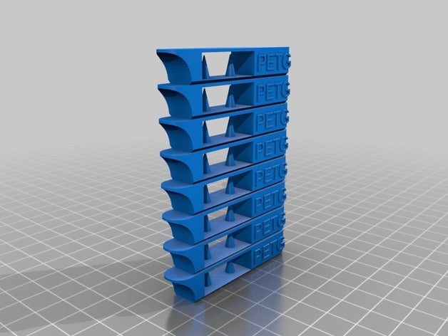 petg temp tower 3d printing tests customized 3D print model - Mito3D