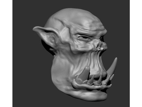 troll de la tête jouets & jeux 40k ork warhammer fantasy 3d print model - Mito3D