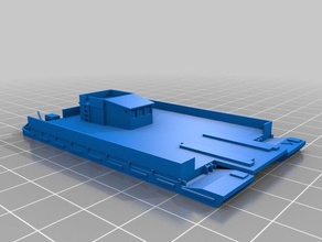 siebel-Fähre - transport von 1 300 Fahrzeuge Boot grausame See wargaming 3d print model - Mito3D