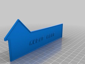 meine angepasste Tür-Namensschild outdoor & Garten kundengebundene 3d print model - Mito3D