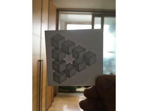 3d trick art 2d 3d print model - Mito3D