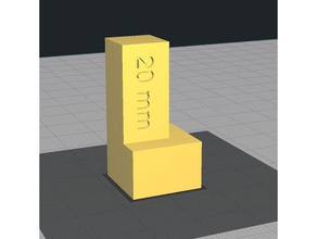 calibation l'axe z L'impression 3d tests 3d print model - Mito3D