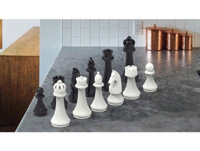 juego de ajedrez torneo dimensión Impresora 3d las piezas obispo el pieza caballo rey caballero peón jugar reina la torre 3d print model - Mito3D
