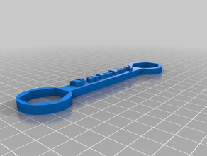 paisley-Schlüssel 3d-drucken 3d print model - Mito3D
