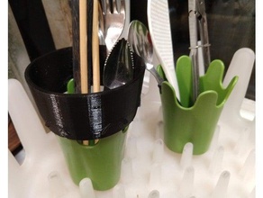 utensil cup Erweiterung chef ' N cleangenuity dish rack Küche und Esszimmer 3d print model - Mito3D