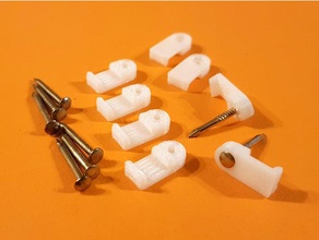 arlo pro flat cable clip nail tools go 2 holder fastener netgear wall mount 3d print model - Mito3D