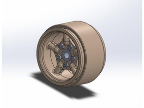 155 mach 5 wheels toys & games 110 axial d110 d90 defender land rover range rc4wd tamiya tires 3d print model - Mito3D