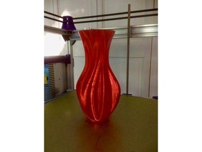 simple star vase decor spiral 3d print model - Mito3D