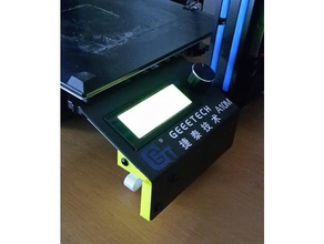 a10 a10m angled lcd mount bracket 90 parametric customizable 3d printer accessories geeetech 3d print model - Mito3D