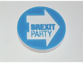 uk britischer EU-Austritt Partei-Abzeichen Schilder & logos Partei europäischen union 3d print model - Mito3D