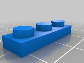 3 plak lego 3d baskı 3d print model - Mito3D