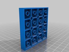 plaque lego paisse 8x8 3d printing paque 3d print model - Mito3D