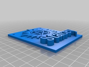 anti Besitz stacey plaque 3d-drucken 3d print model - Mito3D
