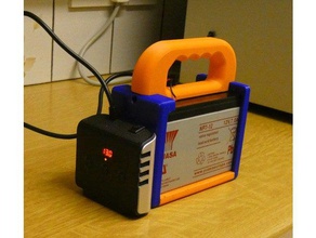 12v battery holder box 7ah yuasa sla electronics 3d print model - Mito3D