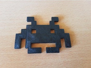 space invaders magneti giochi spaceinvaders 3d print model - Mito3D