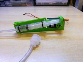 syringe vacuum suction gripper robotics 3d printed robotic servo 3d print model - Mito3D
