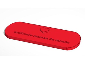 mejor maman du monde 3d print model - Mito3D