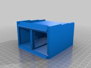 pressofuso garage 2-bay w porta modelli 3d print model - Mito3D
