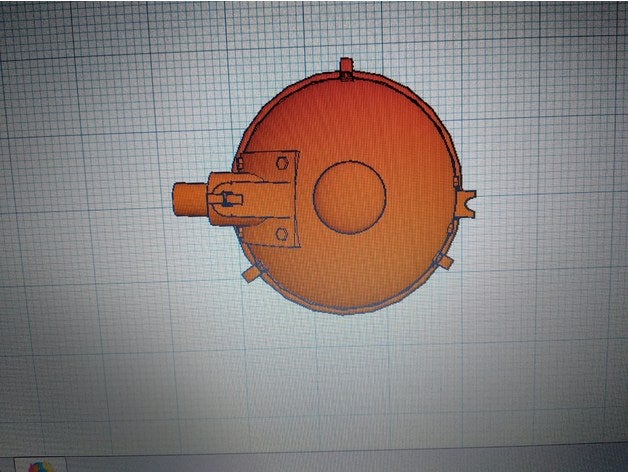 foco de torreta sherman da torre tanque r c veículos heng long 3D print model - Mito3D