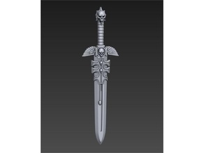 fancy power sword games fantasy warhammer 40k 3d print model - Mito3D