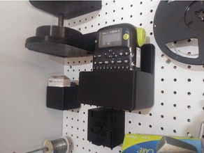 epson label holder & tape holders organization maker mount pegboard 3d print model - Mito3D