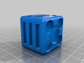dice cube 3d printing boardgame board game 3d print model - Mito3D